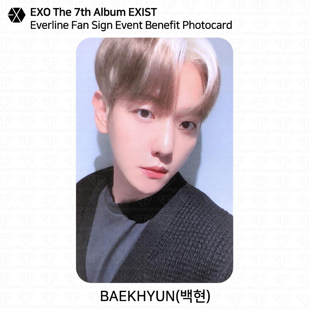 EXO EXIST Everline Fansign-arrangement Fordelskort BAEKHYUN KPOP K-POP