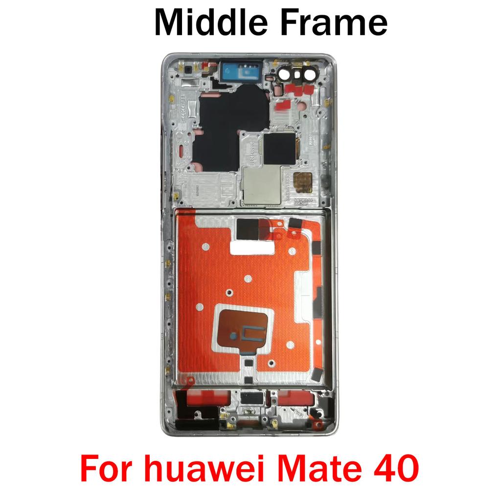 OG For Huawei Mate 20 30 40 50 70 Pro Plus RS Middle Frame Housing Front LCD Bezel Cover With Side Button