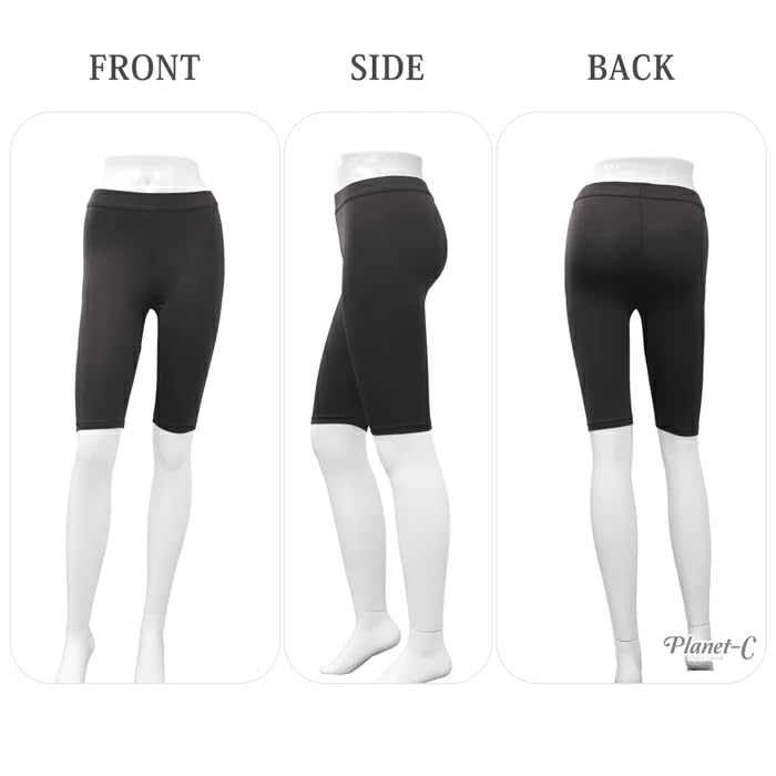 Running and Sports PU Planet-C Planet-Casual Women's Leggings, 5/8 Length, Pc-230, M-L,