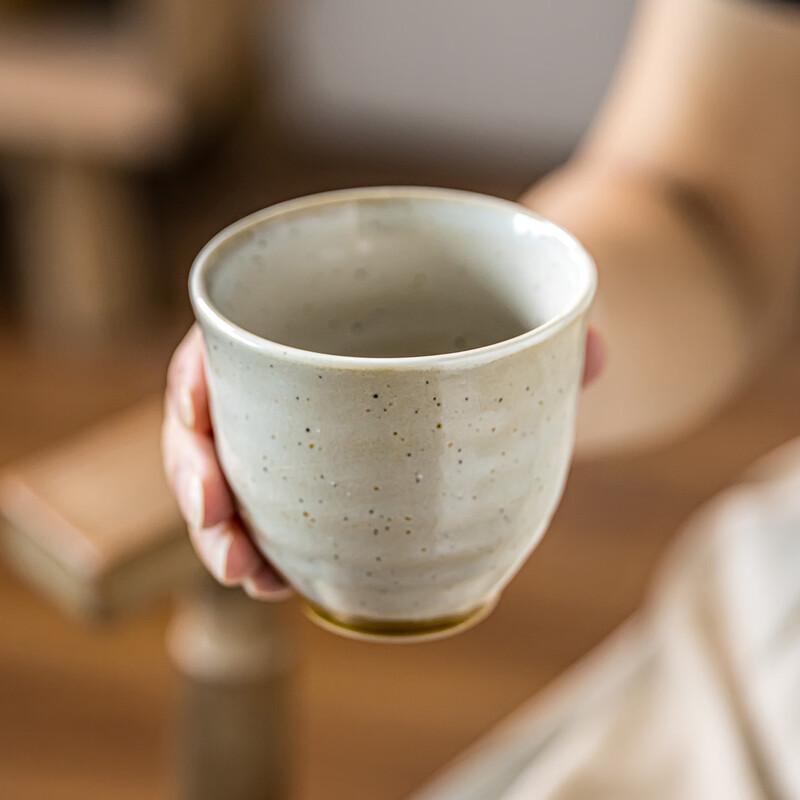 OLOEY Japanese Retro Ceramic Handle Cup