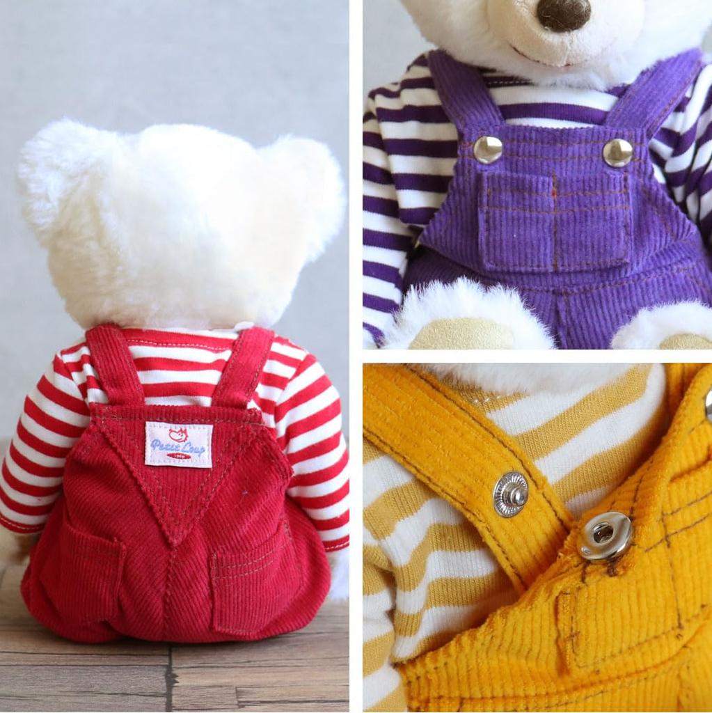 Petit Lou Longevity Overall Bear, 20cm, Size 3S (88th Birthday, Normal)