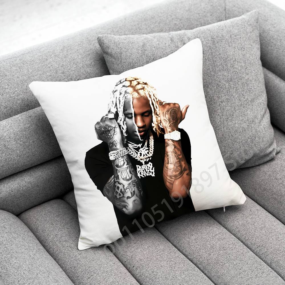 L-Lil Durk Deep Thoughts Throw Pillow Case For 50cm 30cm 55cm 45*45cm 40cm Square Bed Pillowcase Cover