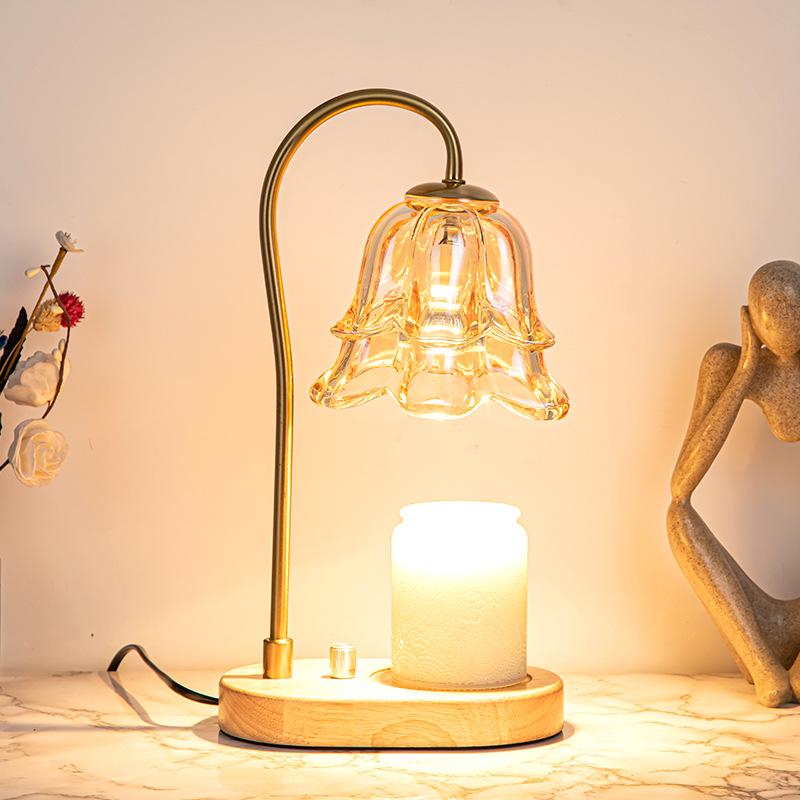 Aromatherapy Wax Melting Lamp with Essential Oil, No Flame, for Bedroom – Multifunctional Table Lamp and Fragrance Diffuser