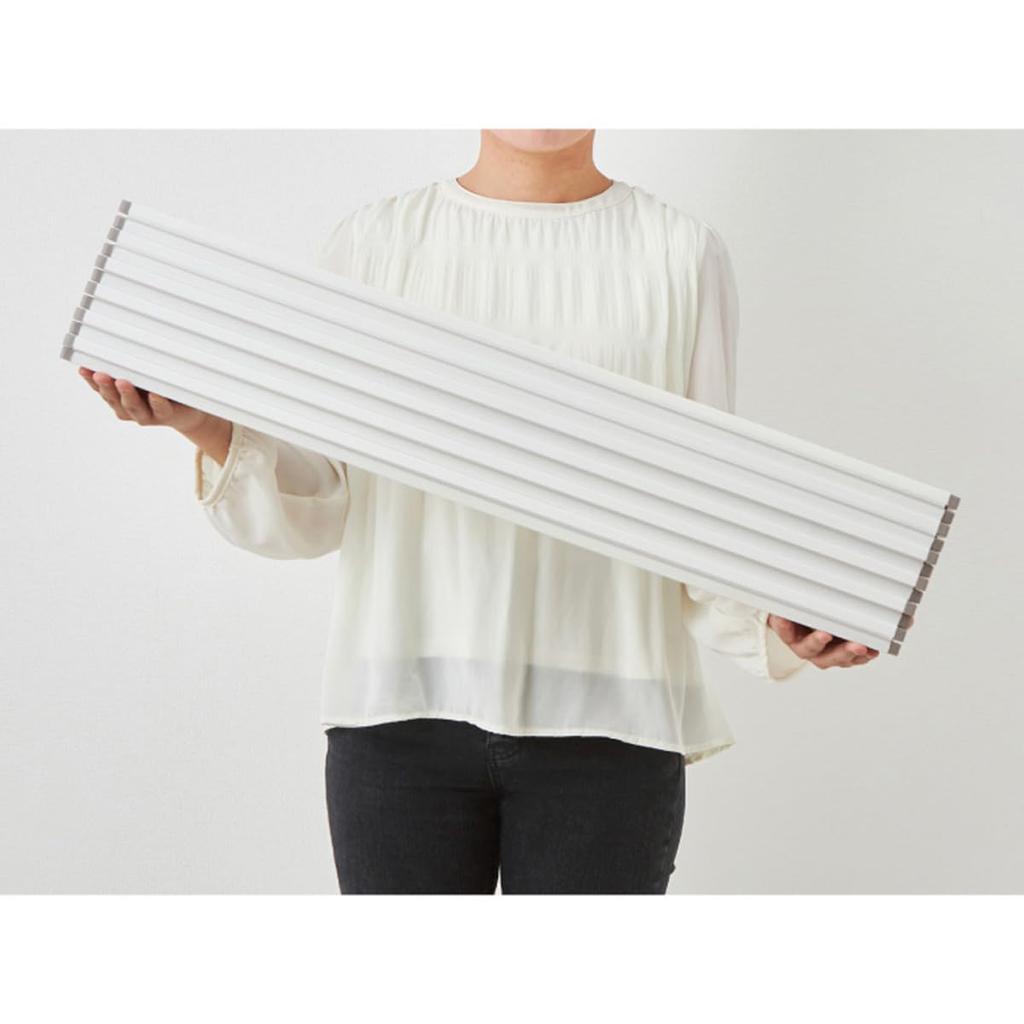 Belca Bath Lid Ion Foldable Compact Bath Lid Width 80 x Length 162 cm White Lightweight Antibacterial Antifungal Antifouling Ag+Silver MS-OW16-W