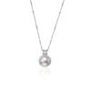 Elegant Autumn & Winter Pearl Necklace with Zircon Pendant - Trendy Clavicle Chain for Women