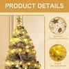 Christmas Tree Ribbon Fairy Lights, Indoor DIY Lace Bows String Light Battery Powered Twinkle for Christmas Tree New Year Decor