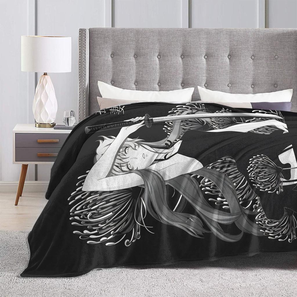 Mirai Nikki Gasai Yuno Blanket  Warm Funny Plush Throw Blanket For Girls Boys Couch Chair Flannel Bedspread Bed Cover