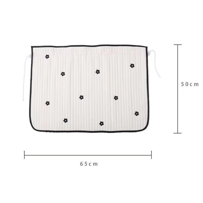 Car Baby Blackout Window Sun Cover Flower Thick Curtain For Vehicle Interior Rear Sunshade Infant Children Auto Curtain Side Car