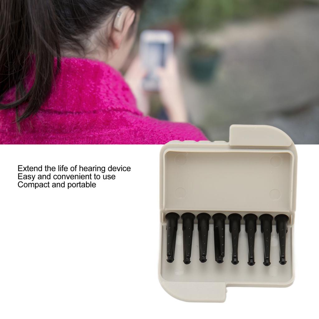 8pcs Cerumen Stop Filter ABS Waterproof Dustproof Portable Earwax Cleaning Guards Filters
