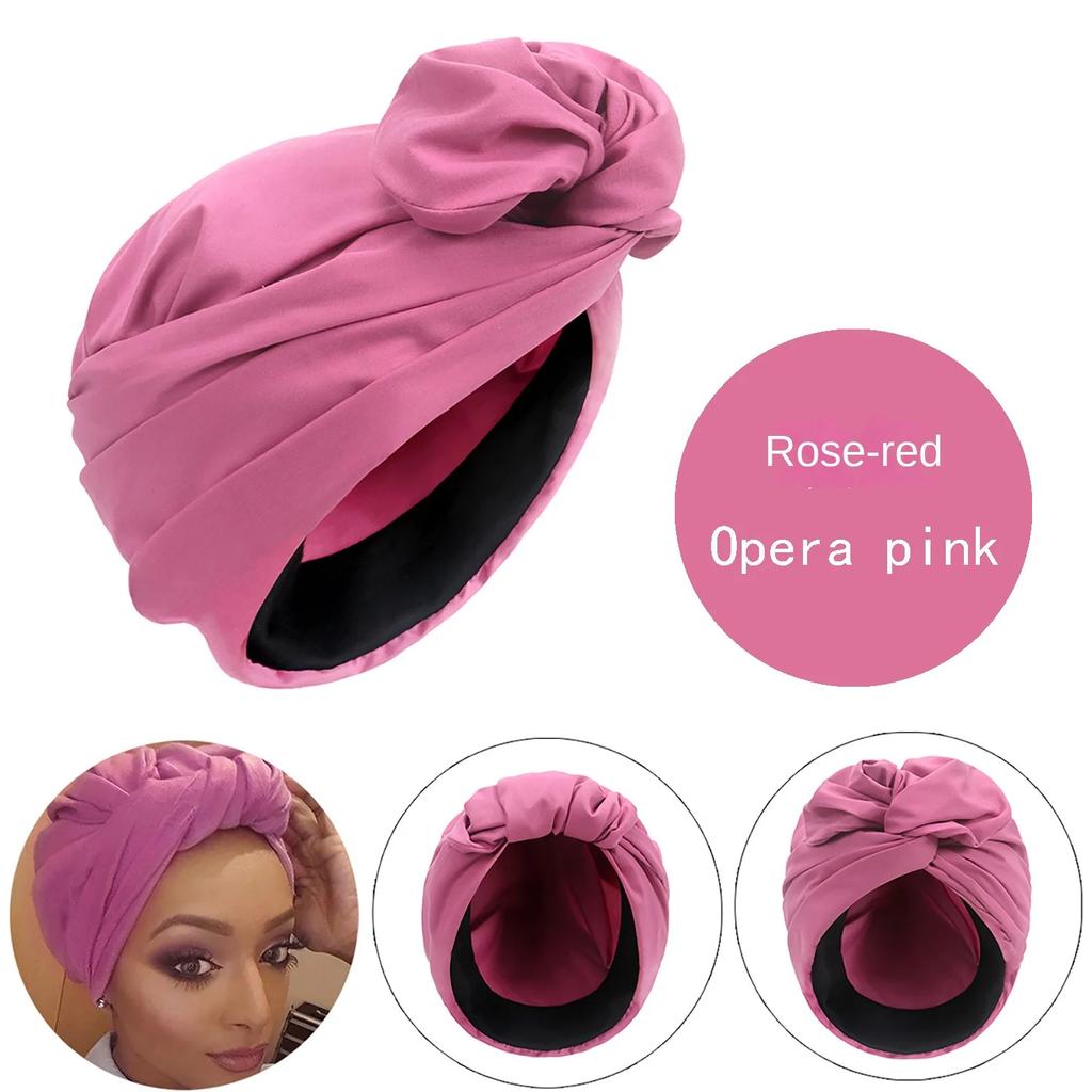 French Vintage Turban Hat Fashion Female Bandana Headband Women'S Hair Cover Cap Ladies Head Wraps Muslim Headscarf Bonnet