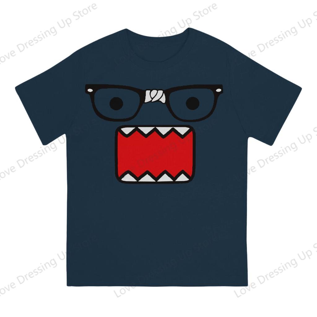 חולצת טי מצחיקה עם הדפס דומו קון שרוול קצר גברים נשים רב-תכליתית חולצות זוגיות