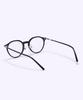 Alloaiweeo [Silverbite] Sbg7605 0909G Hd Acetate Ultra-Lightweight High-Density Acetate Black Panto Eyeglass Frame Blue Light Lens Selection