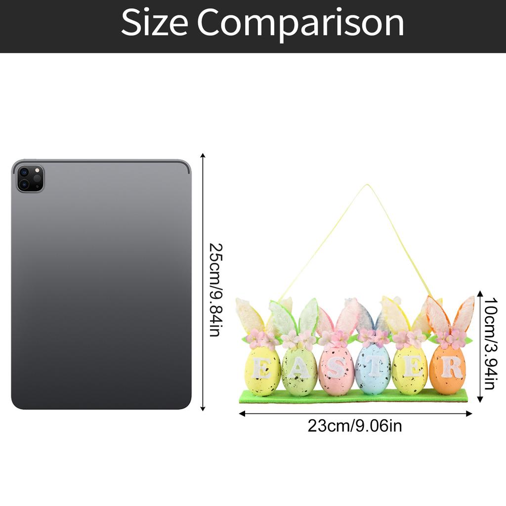 3D Easter Egg Wall Decorations With Plush And Flowers. Suitable For Hanging Decorations Front Doors, Tables.