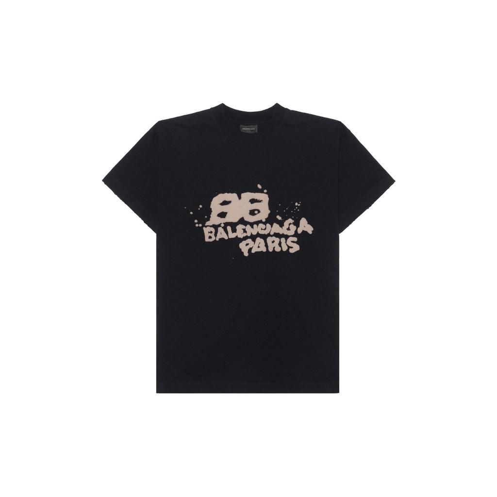Balenciaga T Shirt Women's Black Loose Fit 612965TNVN41059