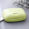 3-Pack Portable Travel Soap Case Holder Creative Sealed Soap Dish Large Capacity Plastic Soap Box with Lid - Assorted Colors