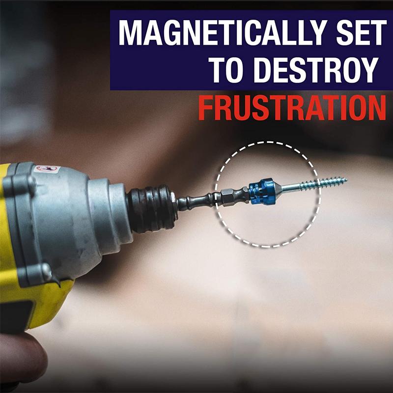 Phillips Kreuzschlitz Schraubendreher Bit Set Starker Magnetring Schraubendreher Setzer PH2 Spitze Kragen Tiefenanschlag Sechskant Elektro-Bohrmaschine