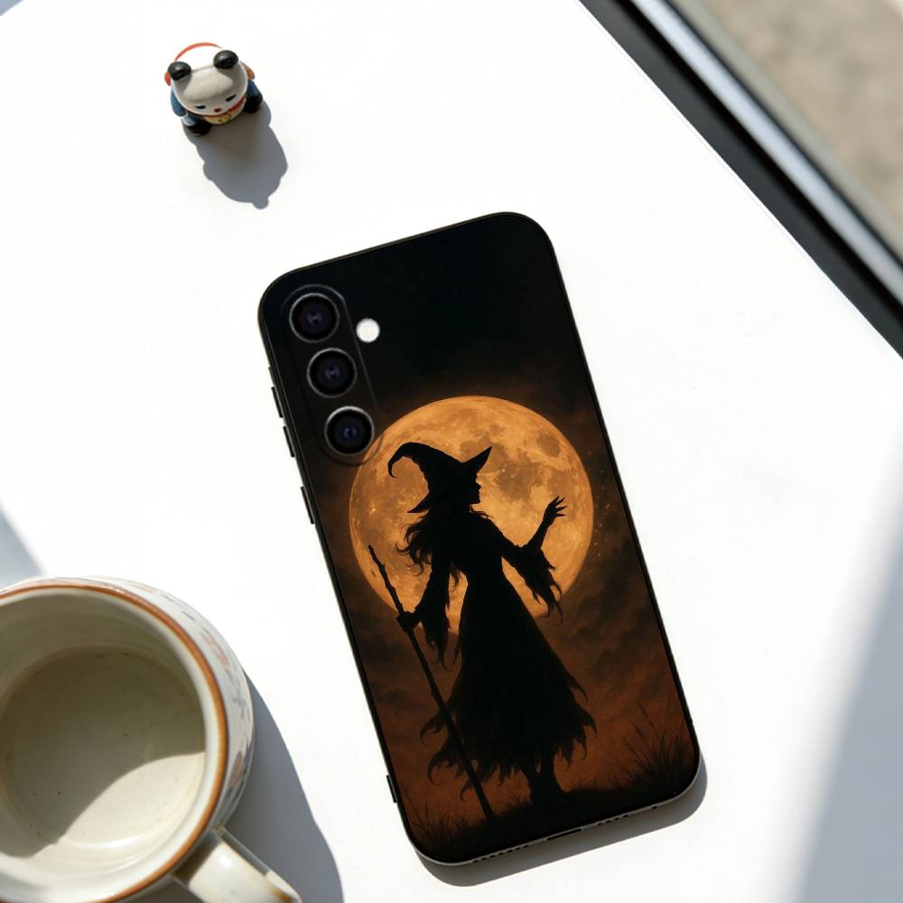 

Evil Witch Phone Case For Samsung Galaxy A73,A72,A71,A70,A53,A52,A51,Others Soft Black Cover Samsung a41