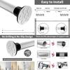 50-260CM Adjustable Curtain Rod No Drilling Telescopic Shower Curtain Pole for Balcony Bathroom Wardrobe Rod Clothes Drying Rack