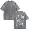 Vintage Washed Rapper Bad Bunny Debi Tirar Mas Fotos DTMF T Shirts Men Women Summer Clothing Fashion Hip Hop Tshirts Streetwear