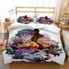 Hunter×Hunter Bedding Set Exquisite Bed Supplies Set Cartoon Anime Duvet Cover Bed Comforter Set Bedding Set Birthday Gift