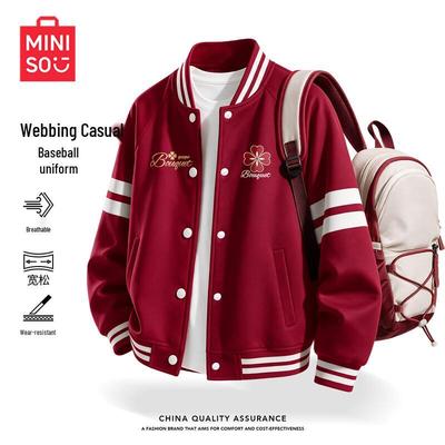 Kids' Casual Printed Baseball Jacket