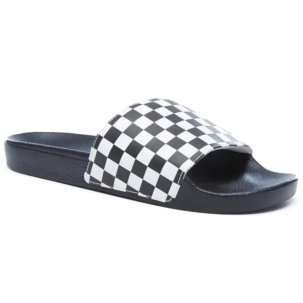 Slide-On Vans 'Checkerboard White Black' VN0004KIIP9