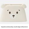 Adorable Plastic Bear Design Pencil Cup With Spacious Interior For Office School Use