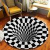 Visual Creative Rug Loop  Floor Mats Non-slip Study Office Kitchen Bathroom Durable Home Decoration