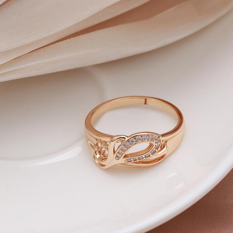 Women's Rings Rose Gold Color Luxury Rings With Zircon For Women Gifts