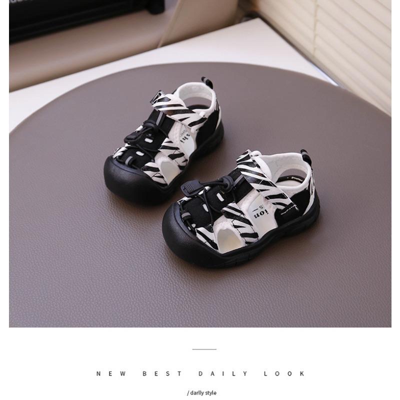 Summer children's creek sandals single mesh boys' sports sandals hollow fashion girls' bag head shoes non-slip soft sole