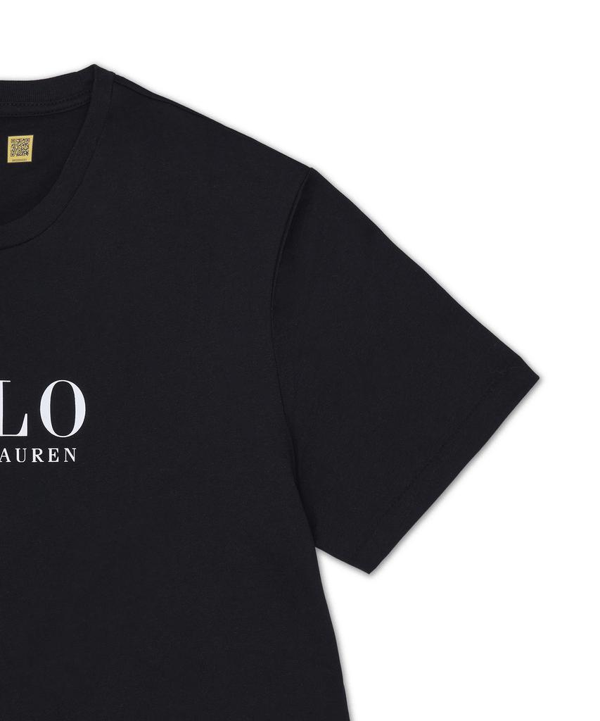 POLO RALPH LAUREN Logo Cotton Jersey Slip Shirt - Black