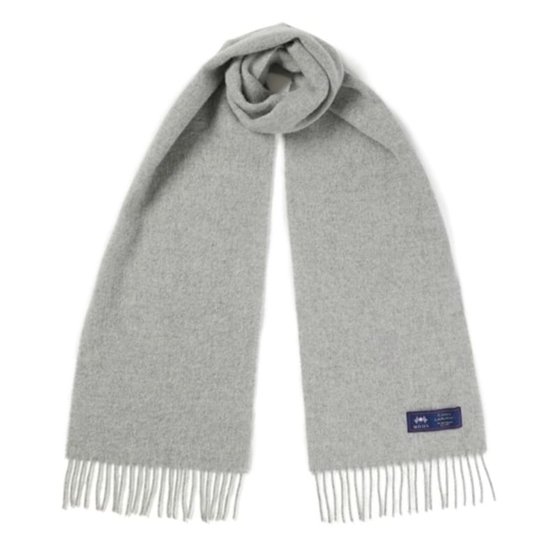 

ABRAHAM MOON Шарф из мериносовой шерсти 25 см - Серебристый single type