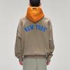 Fear of God Essentials X NBA Knicks Sports Fit Hoodie Homestead Heather/Orange Men Tops Grey 192NB256408F