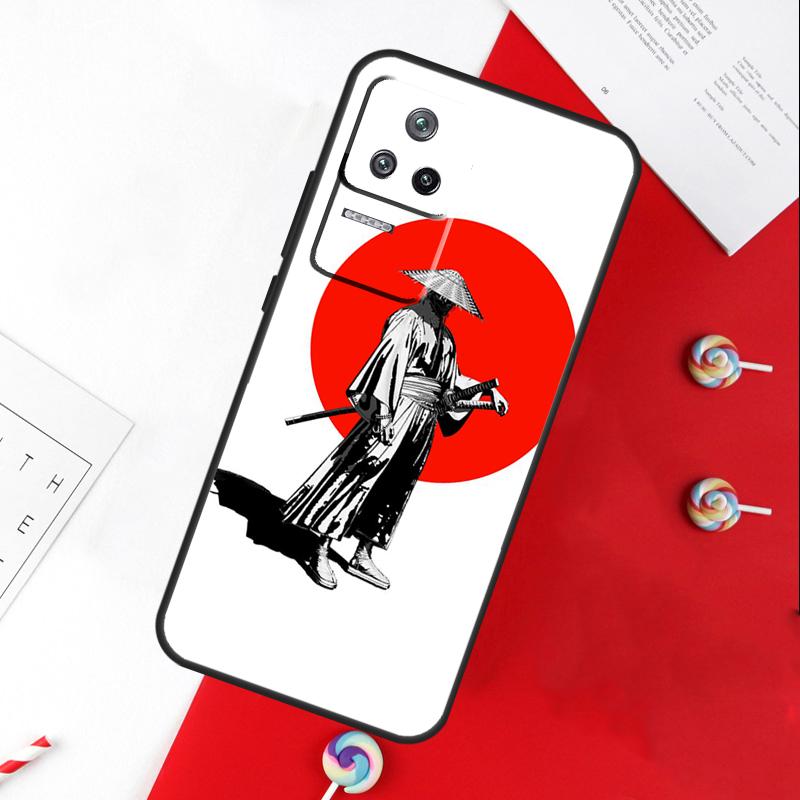 Japan Samurai Ninja Cover For Xiaomi 11T 12T 13T 14T Pro 13 14 15 Ultra POCO X7 Pro X3 X5 X6 F5 F6 M6 Pro Case