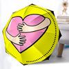 1pc Heart Hug Automatic Open/Close Umbrella - Portable Collapsible Umbrella with 8-Rib Stability, Fashion Lovers Yy251017088