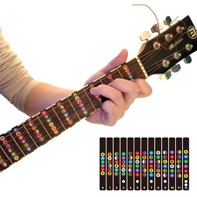Guitar Sticker Guitar Fretboard Notes Labels Guitar Parts Fingerboard Fret Decals 6 String Acoustic Electric Guitar Accessories