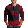 Men's Halloween Print Raglan Dralan Three-quarter Sleeve Casual Top