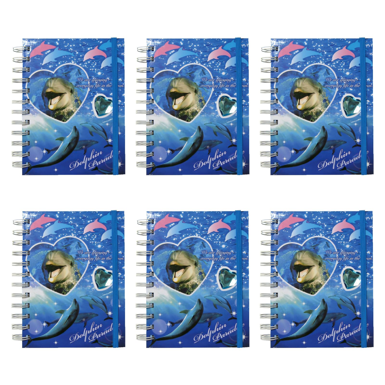 

Castle Enterprises Dolphin Ring Notebook 100 5 6 Books per Pack (Blue), Pages, Pockets, (Bulk Purchase) [Japanese Souvenir/Festival/Event/Children s синій