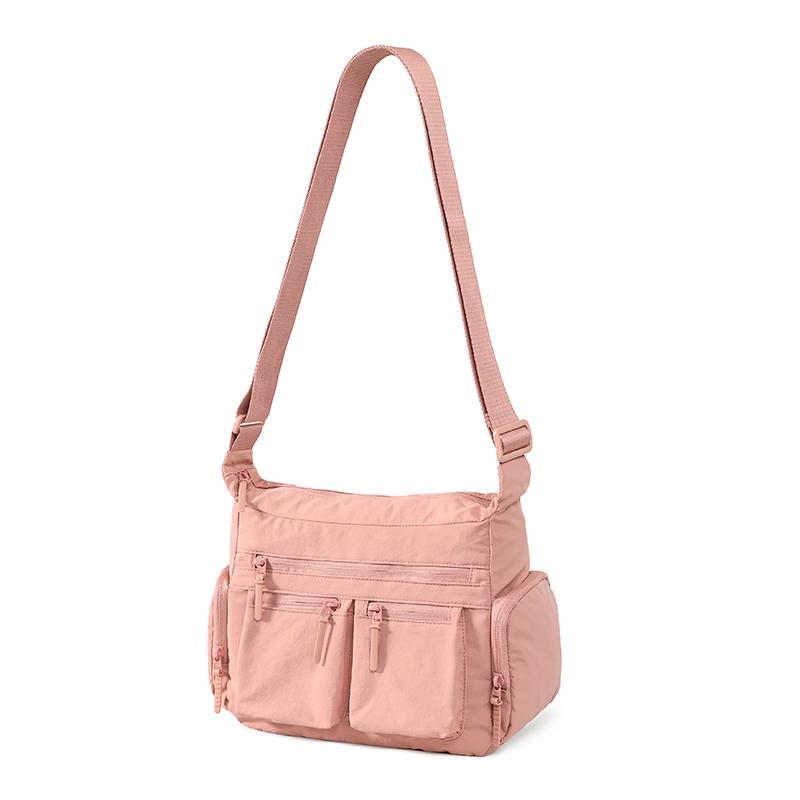 Lightweight Shoulder Bag Multi-Layer Large Capacity Commuter Crossbody Bag Nylon Bag