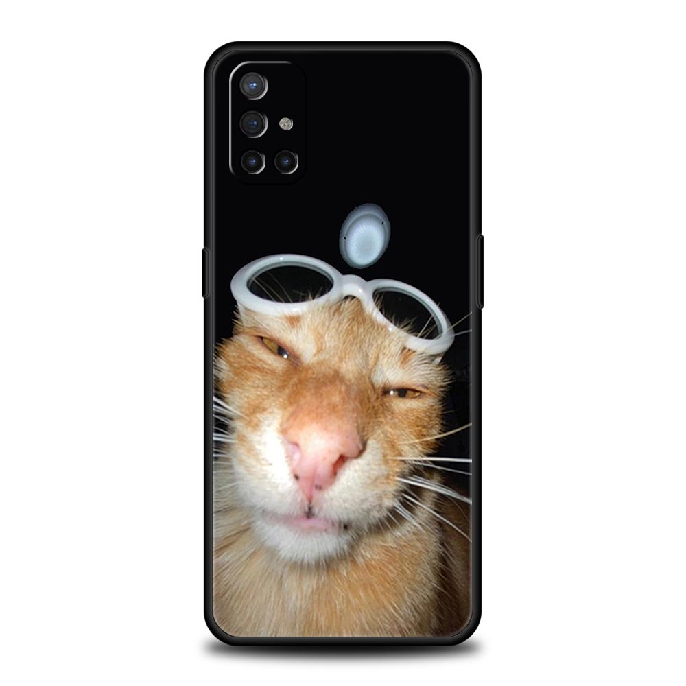 Funny Animal Cat Phone Case For OnePlus 15 13 12 11 10 9 8 15T 13T 10T 7T Pro 13R 12R 9RT 8T Nord 4 N10 2T CE 2 3 5G Cover