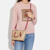 New COACH Alice Coated Canvas With Smooth Leather Accents Handbag, Shoulder Bag, Crossbody Bag Small Women's Monogram Brown CA613-IMP4J