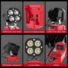 Portable 40W LED Work Light 12-24V 6500K Job Site Lighting 6000LM Garage Light for Milwaukee M18 Construction