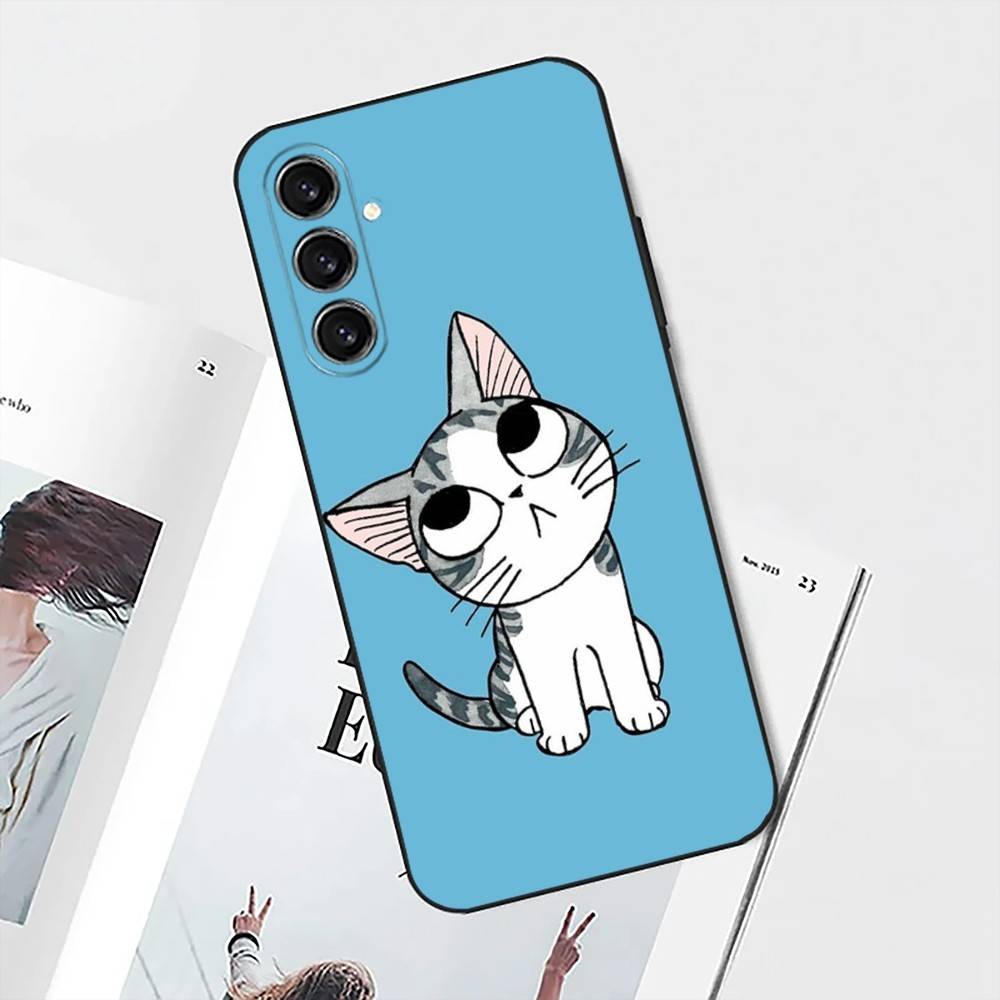 Chi Cat Sweet Home Phone Case For Samsung S25,S24,S21,S22,S23,S30,Ultra,S20,Plus,Fe,Lite,Note,10 Black Soft Shell