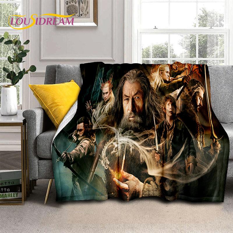 L-Lord of The Rings H-Hobbit Movie Soft Blankets,Keep Warm Throw Blanket Comfortable Blanket for Picnic Beds Sofa Home Bedroom