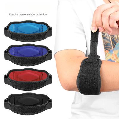 Sports Pressurized EVA Elbow Pads Basketball Badminton Tennis Fitness Bench Press Velcro Adjustable Sports Elbow Pads