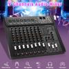 9 Channel Professional Console Studio Audio Mixer USB Bluetooth DJ Sound Mixing for Family KTV Meeting Campus Speech