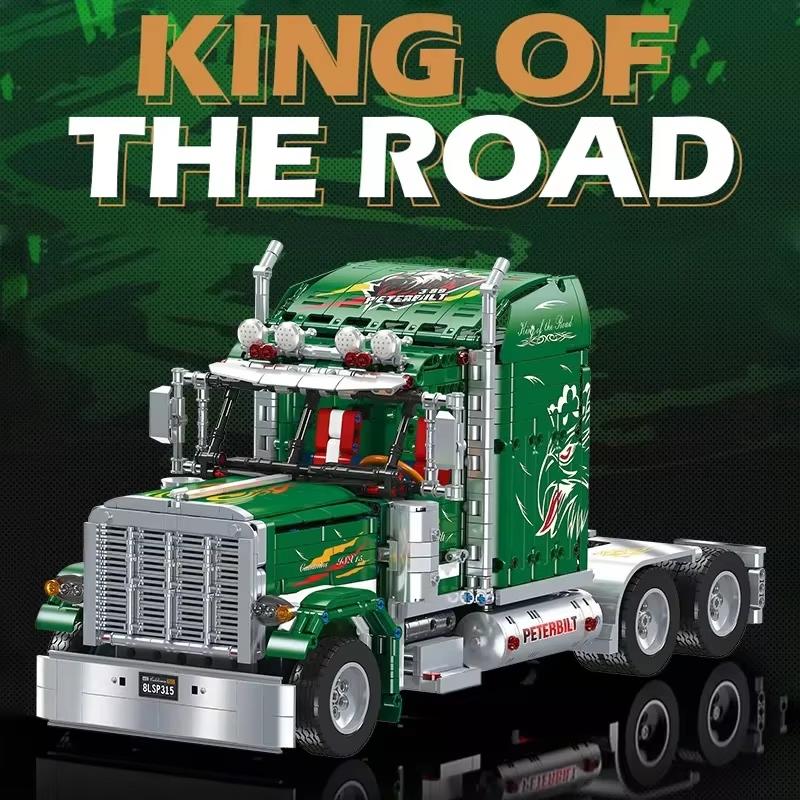 2105-teiliges DIY-LKW-Frontmodell-Bauset (MOC) – Technisches Lernspielzeug für Jungen – Geschenkidee für die Feiertage