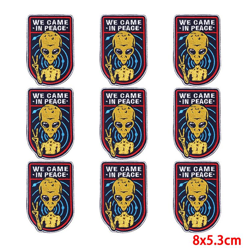 10 teile/los Stickerei Patch Eisen Auf Patches Für Kleidung Patches Auf Kleidung Jacken Dekor Applikation Nähen Liefert
