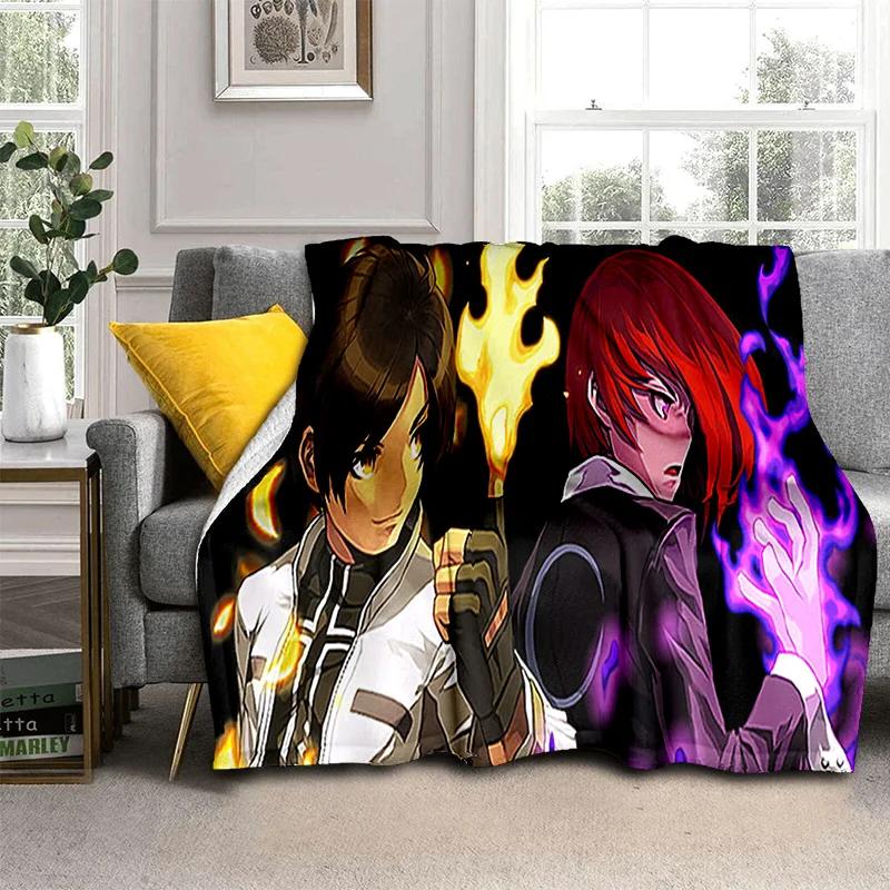 Retro Game King of Fighters Gamer Blanket,Soft Throw Blanket for Home Bedroom Bed Sofa Picnic Travel Office Cover Blanket Kids