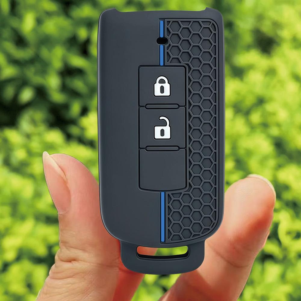 2 Button Key Cover For Mitsubishi Xpander Outlander ASX Pajero Eclipse Cross Montero Silicone Remote Car Key Case Cover Shell